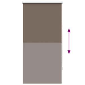 Zatemňovací roleta 64,4 x 120 cm, šířka látky 60 cm, kávová - obrázek 9