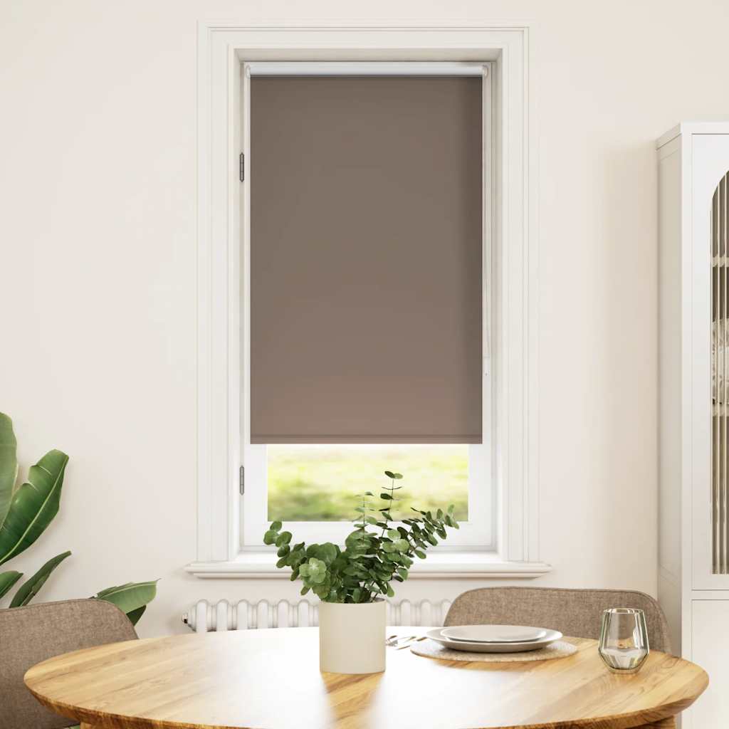 vidaXL rullegardin mørklægning 64,4x120 cm stofbredde 60 cm kaffe