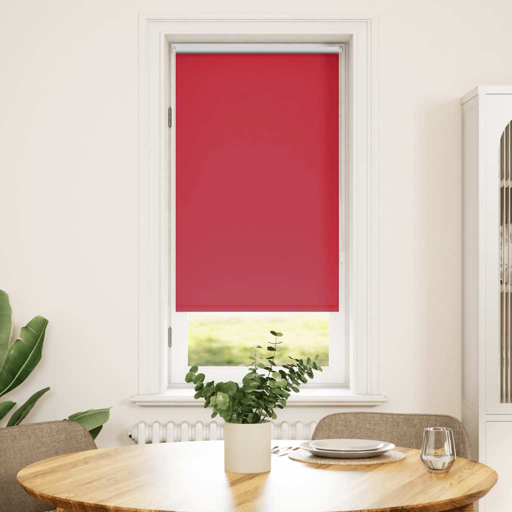vidaXL rullegardin mørklægning 64,4x120 cm stofbredde 60 cm rød