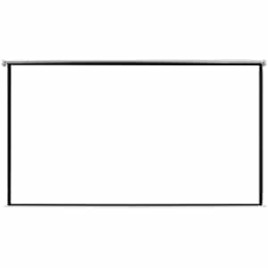 Manuell projektorskjerm/lerret 200 x 113 cm matt hvit 16:9