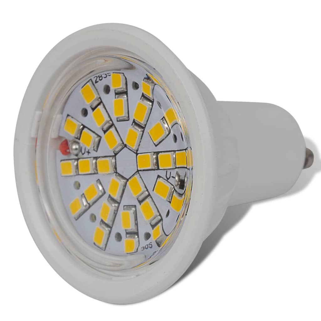 

vidaXL LED spots wit 3W GU10 warm wit (5 stuks)