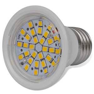 Spotlys Sett 10 LED Lysp&aelig;re Hvit 3W E27 Varm Hvit