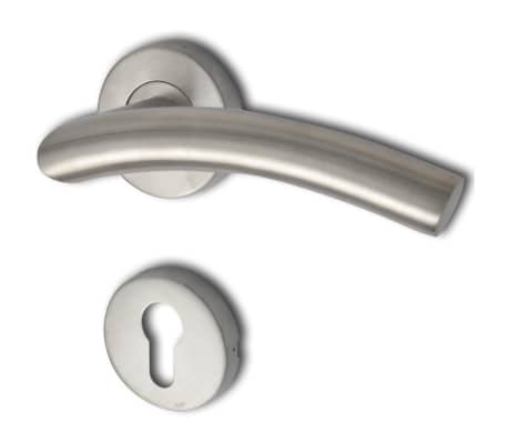 Door Lever Handle PZ Stainless Steel With Curve