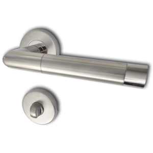 D&ouml;rrhandtag WC rostfritt st&aring;l rand