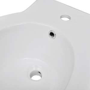 Kulatý bidet volně stojící, bílý, vysoce kvalitní keramika - obrázek 5