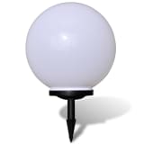 Zahradní solární LED zapichovací kulaté svítidlo - 40 cm - 1 ks