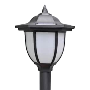 Řetězový plot se solárními světly 2 LED lampy 2 sloupky - obrázek 5