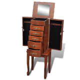 vidaXL Jewelery Armoire Brown