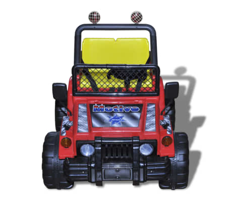 Detské elektrické vozidlo pre dve deti, červená farba