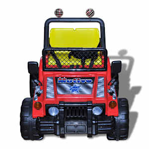 Elektrinis Automobilis Visureigis Dviem Vaikams, Raudonas