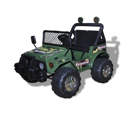 Kinderauto Elektroauto Kinderfahrzeug Auto 2-Sitzer Armeegrün zum