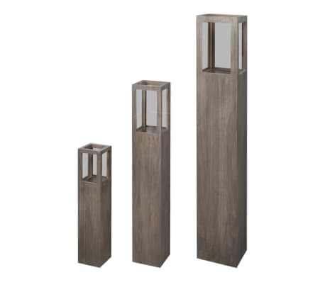 Candle Lamp Stand Holder Set 3 Pcs Outdoor Garden Landscape Lighting Garden Candle Stand Set 3 Pcs Outdoor Lighting Torch Lantern