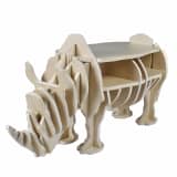 Holz Nashorn Regal Organizer Beistelltisch Tisch Holztisch