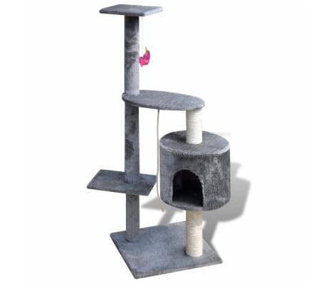 Cat Tree Cat Scratching Post 114 cm 1 Condo Grey