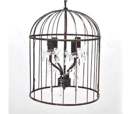 Lampe suspendue en forme de cage