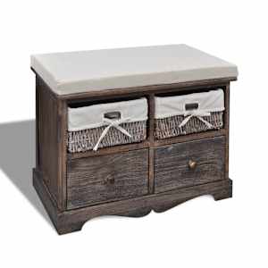 vidaXL hoiupink, pruun, 62 x 33 x 42 cm, Paulownia puit
