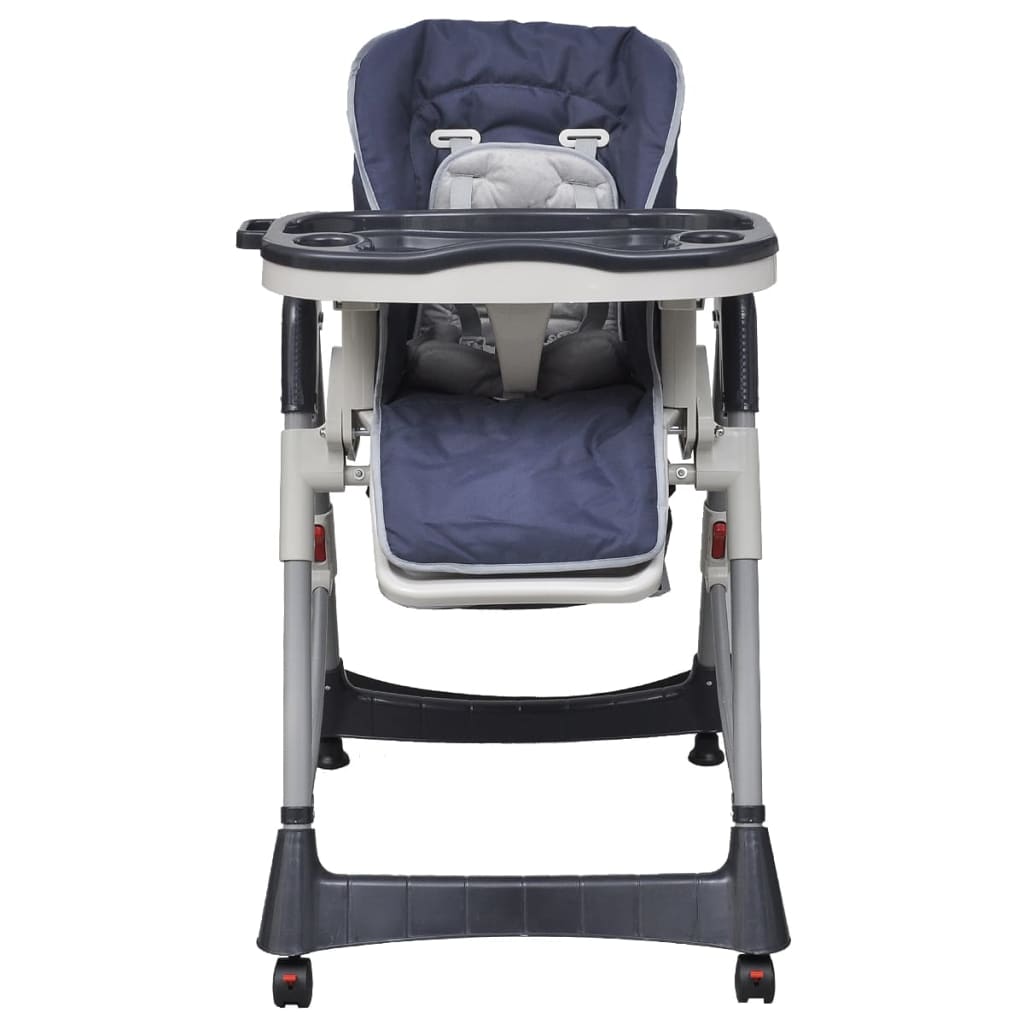 

vidaXL Kinderstoel Deluxe in hoogte verstelbaar donkerblauw