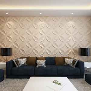 Sienos plok&scaron;tė, 3D, gėlės, 0,3 x 0,3 m, 66 vnt., 6 m&sup2;