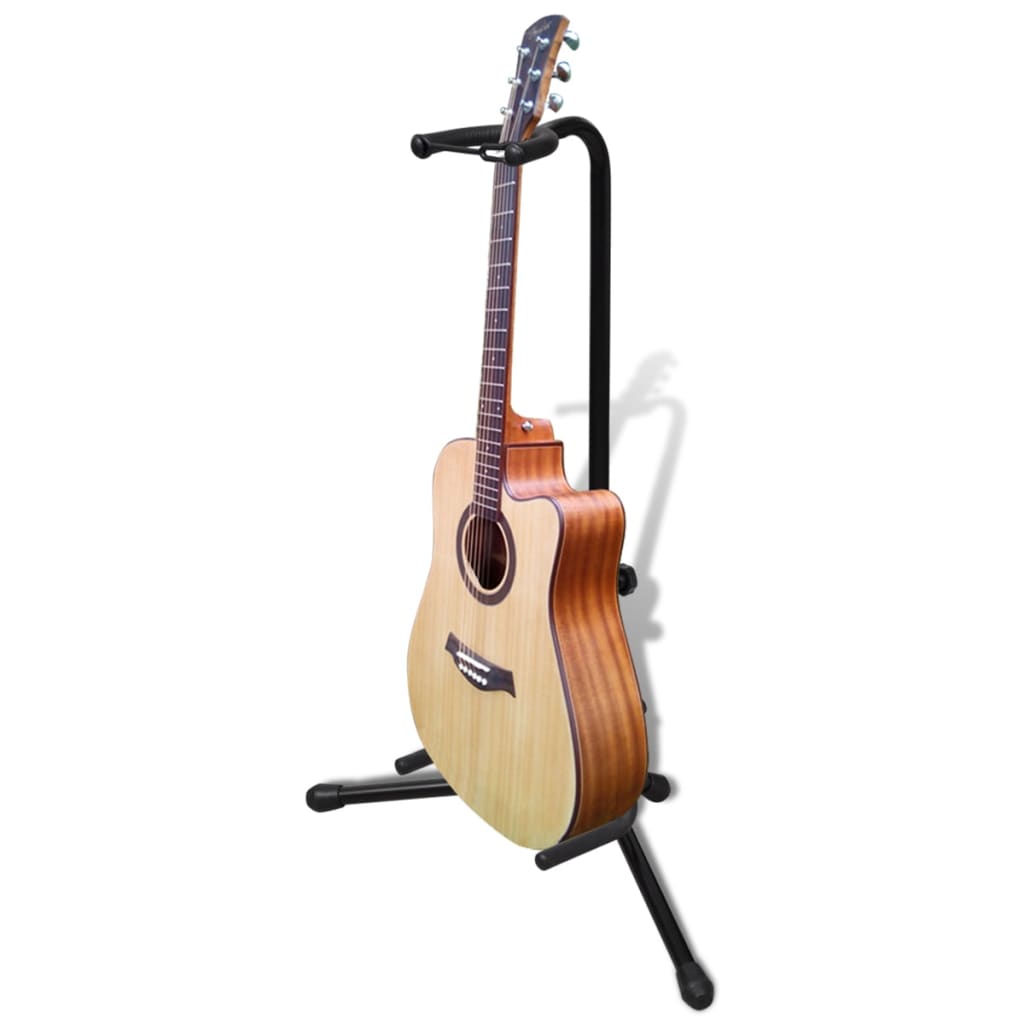 vidaXL Verstelbare enkelvoudige gitaarstandaard