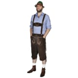 Lederhosen traksipüksid Oktoberfesti mütsiga L
