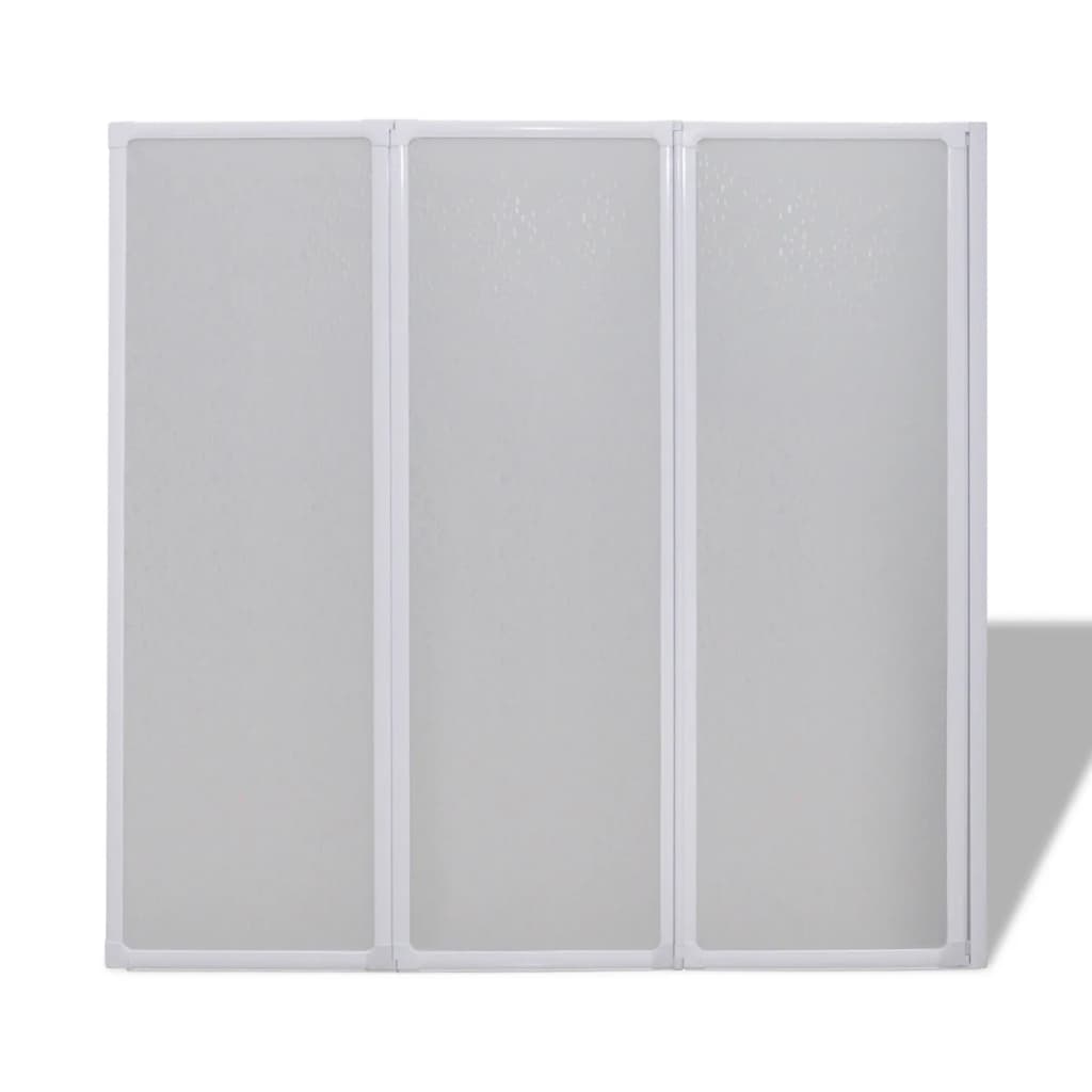 

vidaXL Badscherm 3 panelen vouwbaar 117 x 120 cm