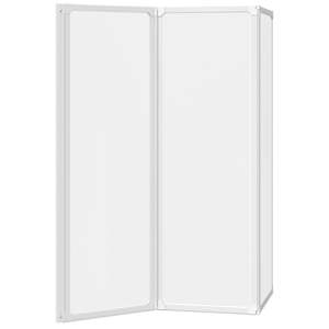 Sprchová a vanová zástěna 117 x 120 cm 3 panely skládací - obrázek 6
