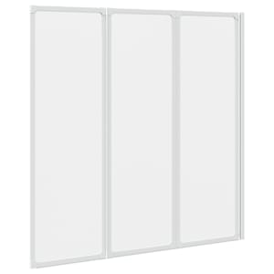 Sprchová a vanová zástěna 117 x 120 cm 3 panely skládací - obrázek 11