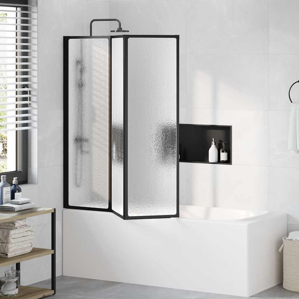 vidaXL Badewannen Faltwand Duschabtrennung 141 x 132 cm