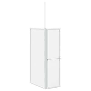 Sprchová a vanová zástěna tvar L 70x120x137cm 4 panely skládací - obrázek 6