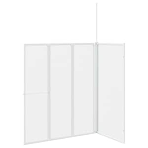 Sprchová a vanová zástěna tvar L 70x120x137cm 4 panely skládací - obrázek 8
