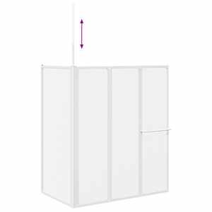 Sprchová a vanová zástěna tvar L 70x120x137cm 4 panely skládací - obrázek 10