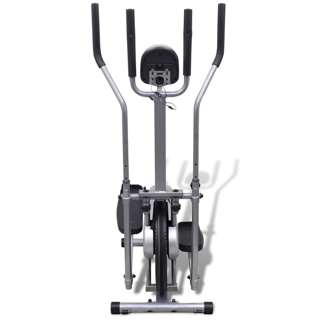 

vidaXL Crosstrainer met 4 stangen en hartslagmeter
