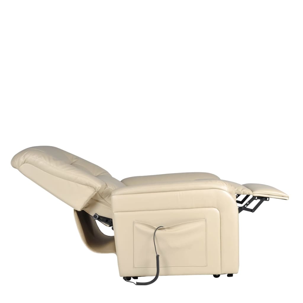 

vidaXL Televisiefauteuil kunstleer beige