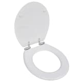 WC Sitz Toilettendeckel Toilette Deckel Absenkautomatik weiß