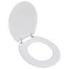 vidaXL WC prill-laud MDF, lihtne disain, valge
