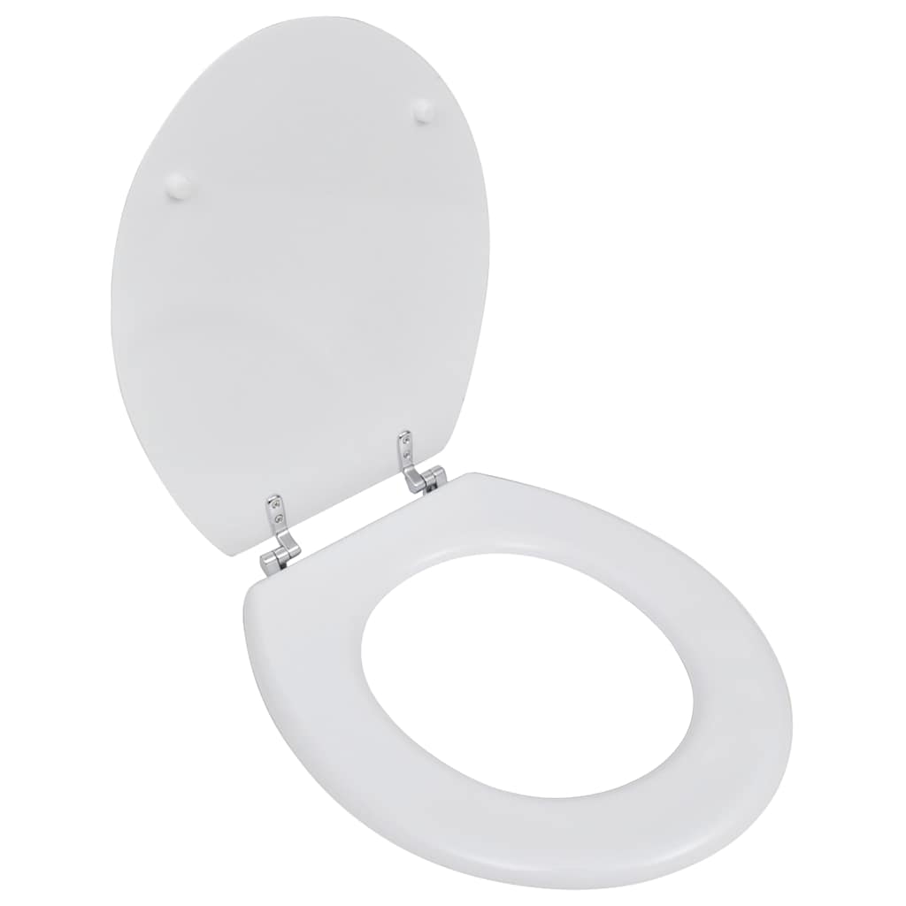 vidaXL WC-istuin MDF yksinkertainen muotoilu valkoinen