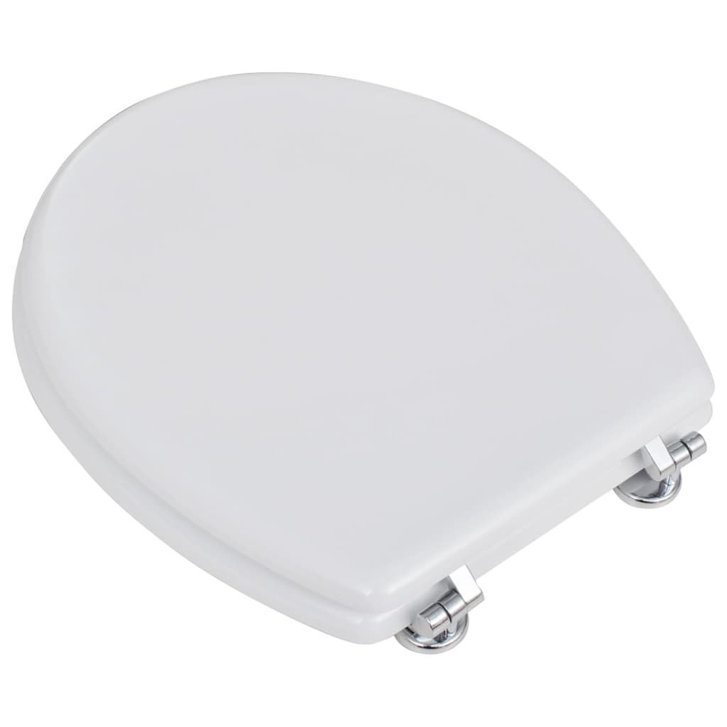 Egyszerű tervezésű fehér MDF WC-ülőke 