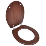 WC-istuimen kansi MDF Hard Close Yksinkertainen Kuvio Puu