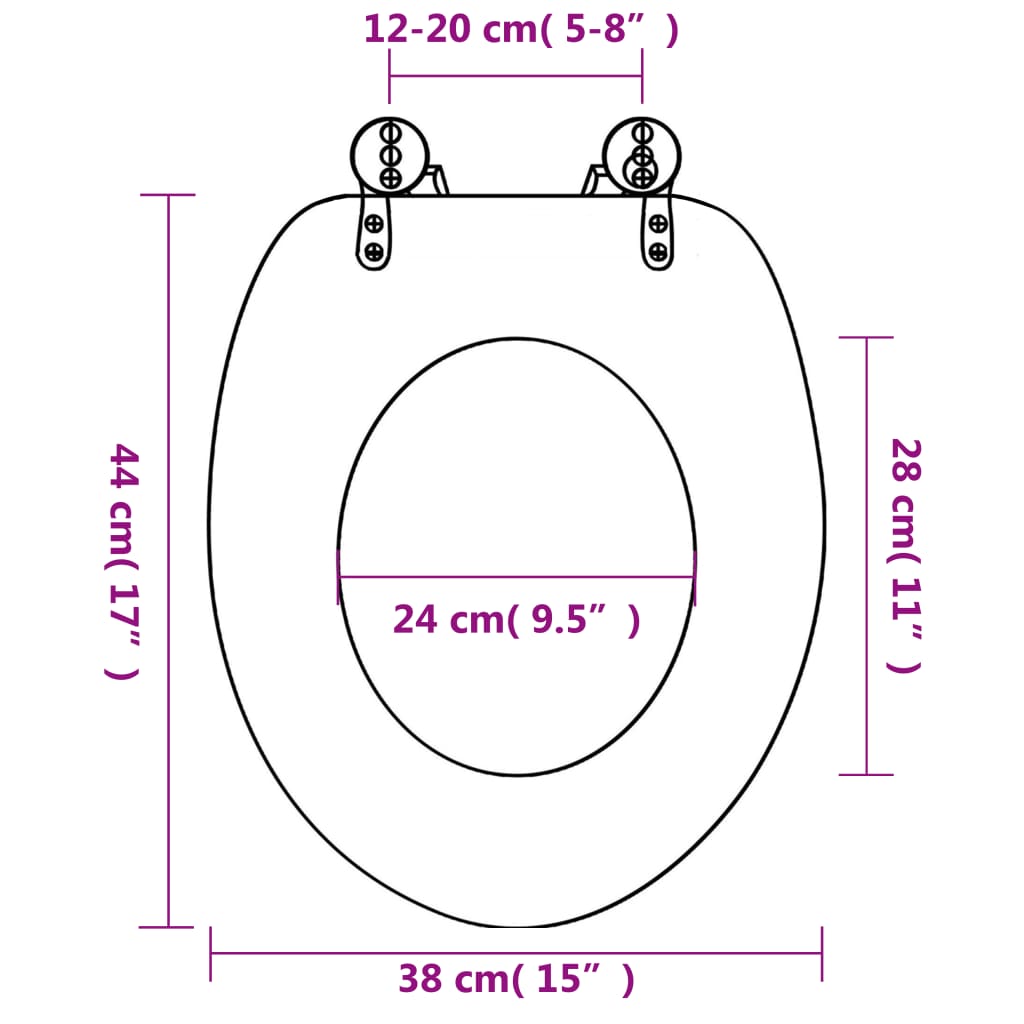 Tengericsillag mintás MDF WC-ülőke 