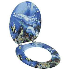 MDF wc deska trdo zapiranje spektakularen dizajn delfinov