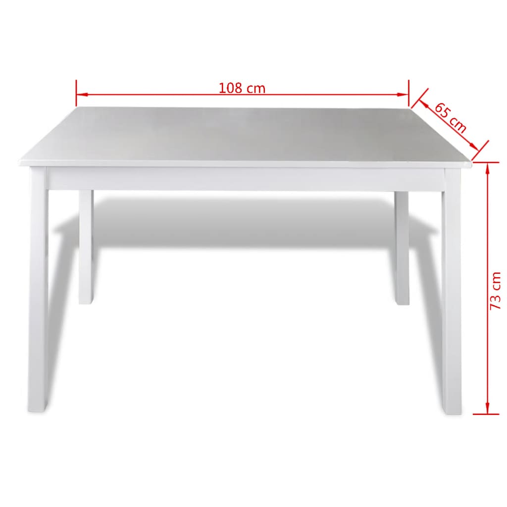 Set mobilier de bucătărie, 5 piese, alb