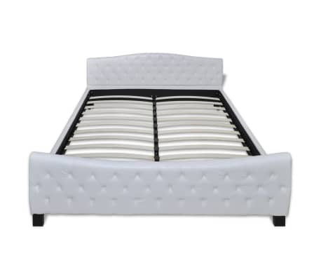vidaXL Okvir za krevet od umjetne kože bijeli 180 x 200 cm