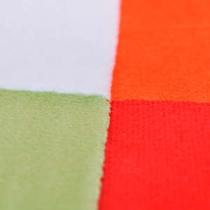 Krychlové křeslo, chromované nohy, patchwork, textilní - obrázek 6