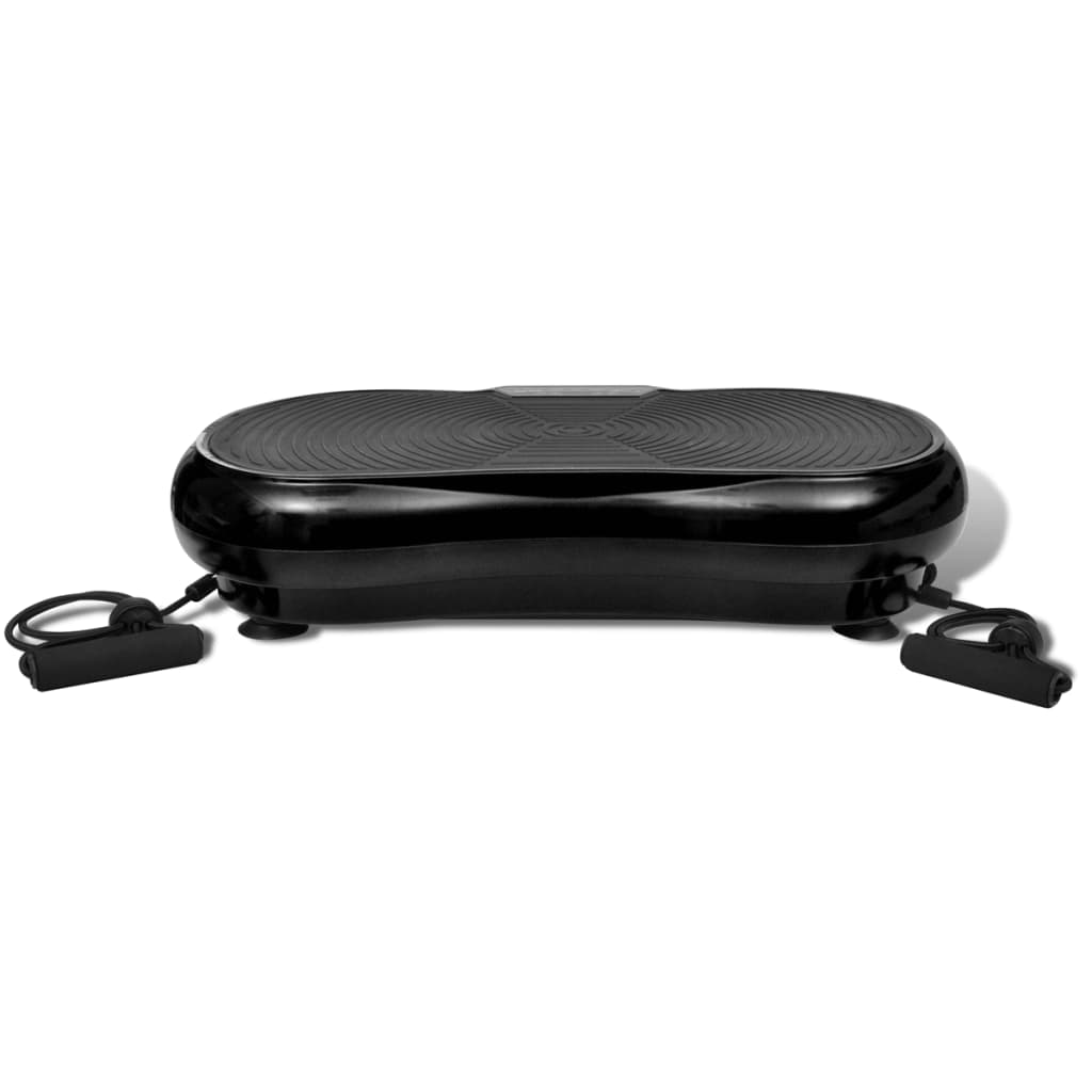 Fitness Vibration Plate Small 200 W with Belts Black