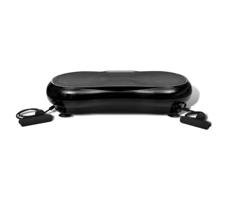 Fitness Vibration Plate Small 200 W with Belts Black