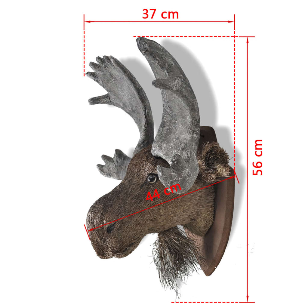 Jávorszarvas Függesztett Fej Fali Dekoráció Természetes Hatású 