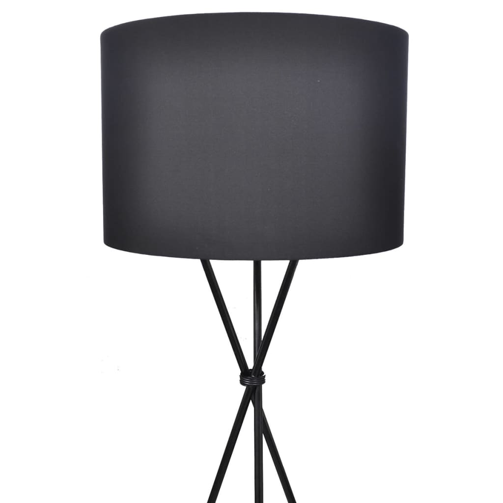 Abajur pentru lampă de podea cu suport înalt, negru
