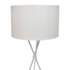 Stojací lampa s vysokým stojanem bílá - obrázek 2