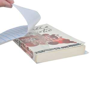 Transparente Klebefolie Buch &uuml;ber 0,45 x 20 m, 0,06 mm Selbstklebend