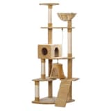 Cat Play Tree 191 cm Beige Plush